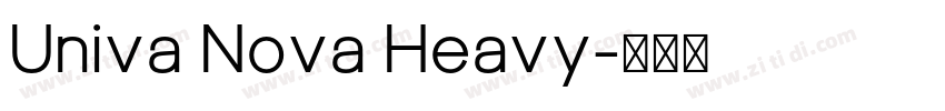 Univa Nova Heavy字体转换